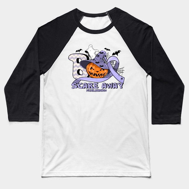 bulimia Awareness - Boo Scare away pumpkin halloween Baseball T-Shirt by Susan chanel